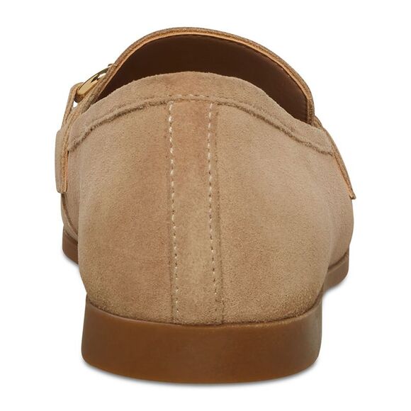 AQUA COLLEGE Womens Beige Bit Cosmo Toe Slip On Leather Loafers Shoes 7.5 M - Picture 2 of 4